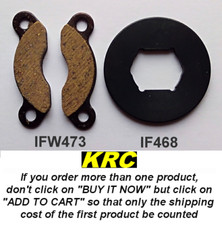 IFW473 KYOSHO MP9-MP10 BRAKE PAD (2) + IF468 ROTOR (1), 2 PLAQUETTES + 1 DISQUE