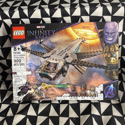 LEGO (76186) Marvel Infinity Saga Black Panther Dragon Flyer New Damaged  Box 673419339544|