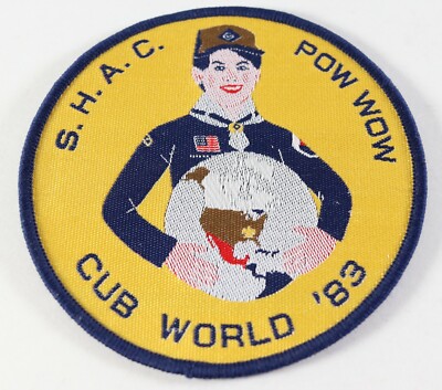 Vintage 1983 Cub World Pow Wow Sam Houston SHAC Boy Scouts of America BSA Patch