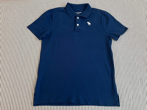 Abercrombie Kids Boys Youth Navy Short Sleeve Polo Size 15/16 (PRE-OWNED)