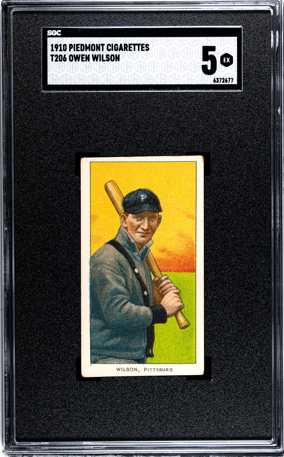 1910 Piedmont T206 Owen Wilson SGC 5 SN: 6372677 (#148)