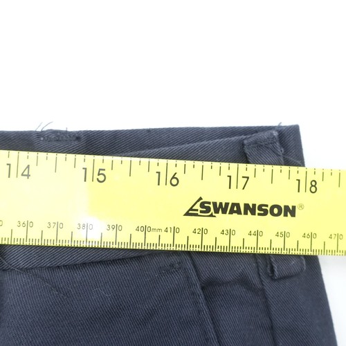 IZOD American Chino Pants Men's 36 X 29 Navy Blue Cotton Flat Front Straight Leg - Picture 4 of 9