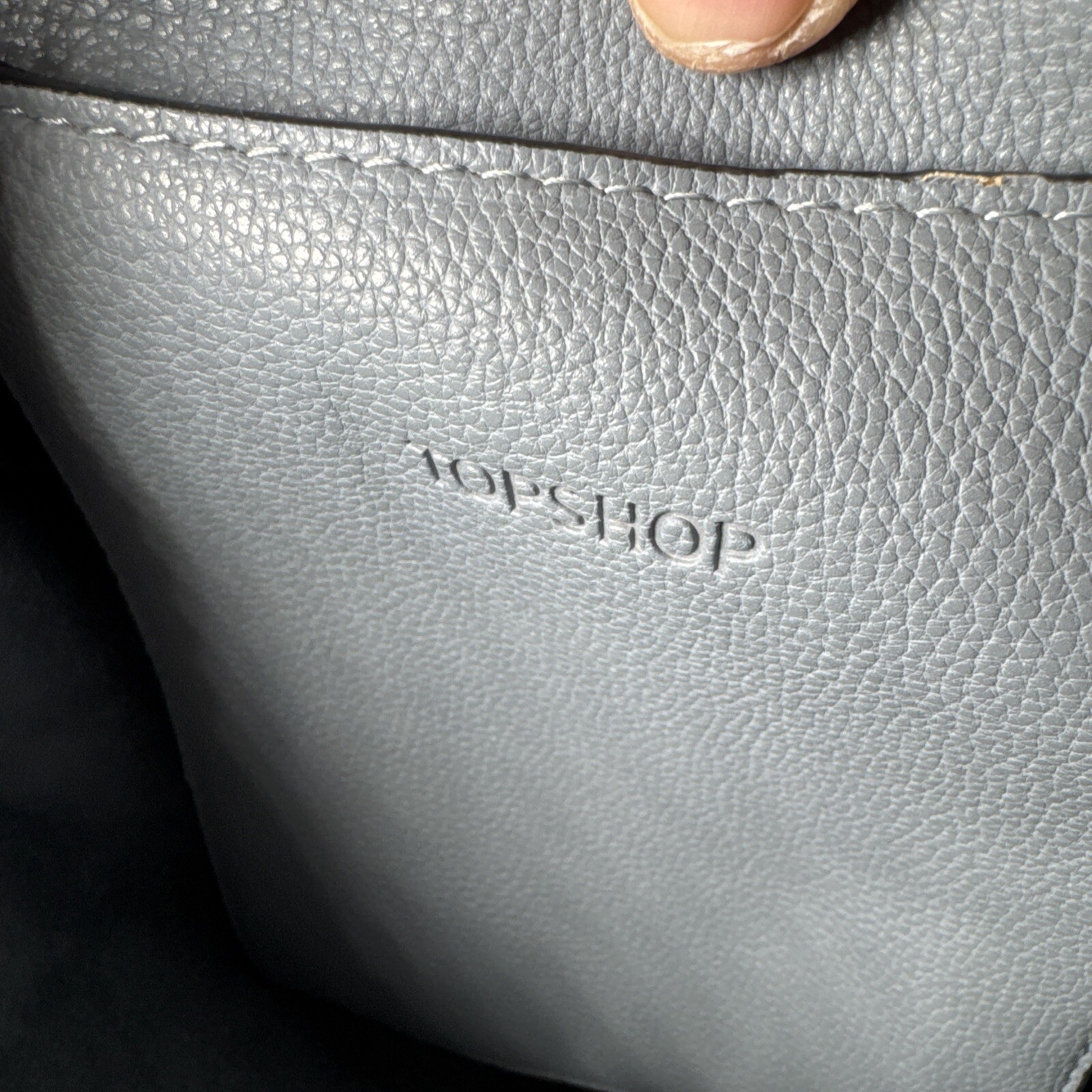 Topshop Periwinkle Blue Drawstring Backpack With … - image 8