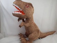 Jurassic World Dominion Plush Brown Raging T-Rex Pillow Stuffed Dinosaur Toy