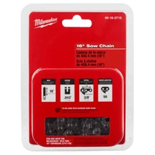 Milwaukee Chainsaw Replacement Chain, 49-16-2715 Fits 16" Bar, 3/8" Chain Pitch