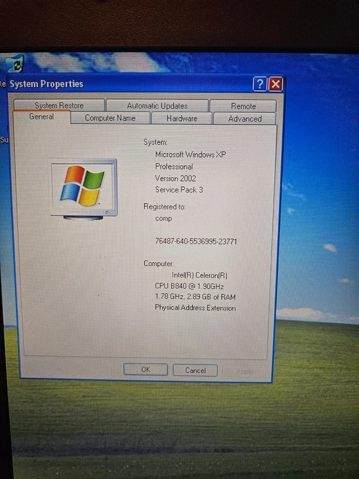 Ноутбук HP Probook MT40 14 дюймов Intel B840 1,90 ГГц 4 ГБ Ram 256 твердотельный накопитель ретро игровой WINXP - Изображение 3 из 4