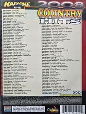 492 2008 COUNTRY HITS   6 CDGS CHARTBUSTER  KARAOKE  LOT VA