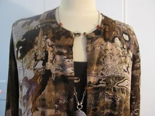 CITRON SANTA MONICA Sx MEDIUM LONG JACKET LONG SLEEVES BROWN COLORS