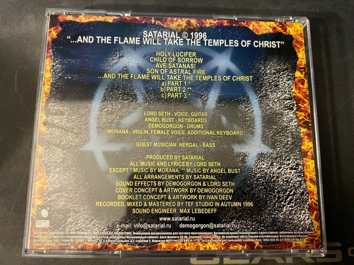 SATARIAL And The Flame Will Take The Temples of Christ CD Used | eBay