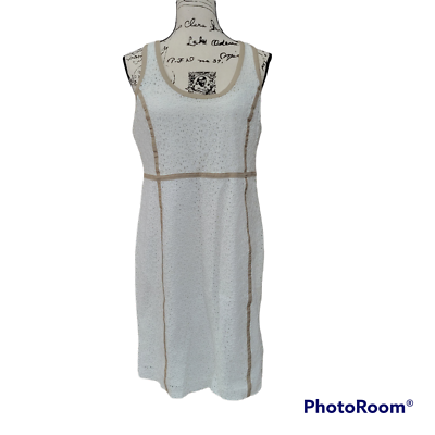 Michael Kors White Lace Shift Dress - Size 12P | eBay
