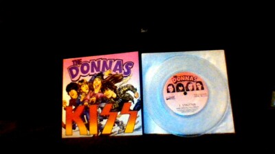 The Donnas Kiss 7'' Clear Vinyl Strutter & Detroit Rock City. Rare 45 RPM