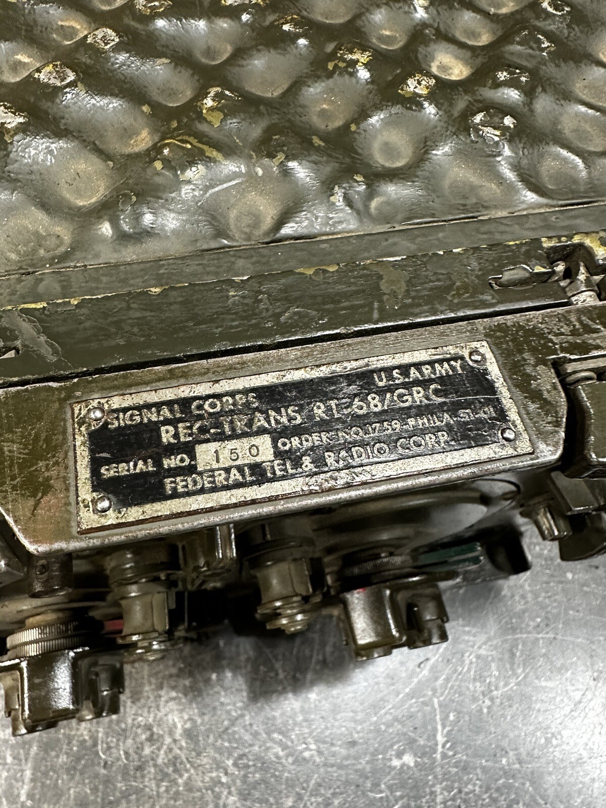 Vintage Military US ReceiverTransmitter RT68/GRC Untested eBay