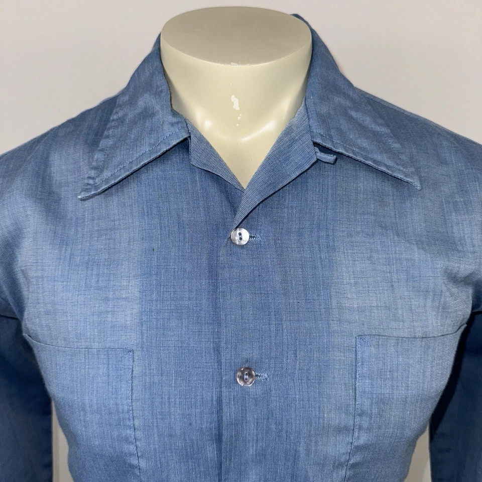 Camisa Don Loper vintage años 60 California mediados de siglo cuello lazo atómica para hombre mediana Foto 4 de 4