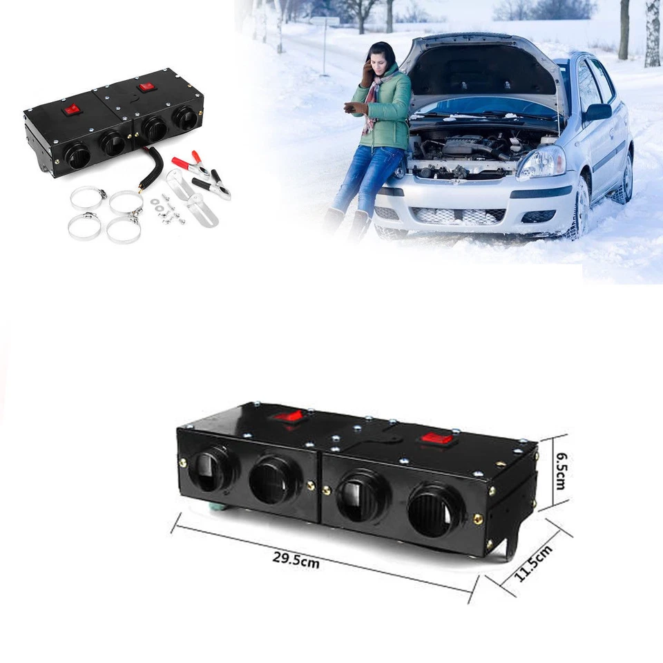 Universal 150/300W Auto Car Heater Warmer Heating Fan Window Defroster Demister - Image 2 of 4