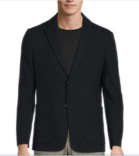 THEORY Mens Newson Pique Stretch Jacket Coat - 44R 54 EU Slim - 595 - NEW w/T