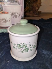 Callaway Ivy Canister 8.25" H with lid Jay Import Stoneware New Replacement