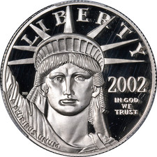 2002-W Platinum American Eagle $50 PCGS PR70 DCAM