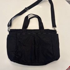 LeSportsac Black Diaper Bag With Stroller Clips