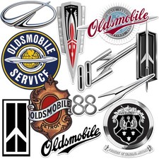 Oldsmobile Emblem Large Variety Die Cut Vinyl 11 Ct Sticker Pack