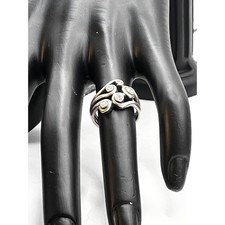 Vintage 925 Sterling Silver CZ Ring Size 5