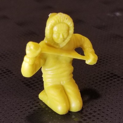Marx Alaska Explorer Figure, Canoe paddler up the creek without a paddle