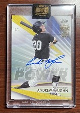 Andrew Vaughn 2022 Topps Archives Signature Series Auto 1/1 Brewers Sox
