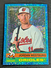 2025 Topps Heritage Light Blue Sparkle Refractor #438 Jordan Westburg ORIOLES