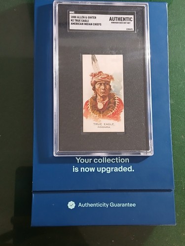 1888 N2 Allen & Ginter #44 True Eagle — SGC (grade unconfirmed)