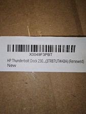 HP Thunderbolt Dock 230 3TR87UT ABA USB DisplayPort VGA Ethernet w/ Power Adapt