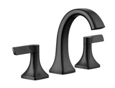 Kohler Riverly Widespread Bathroom Sink Faucet, Matte Black, 1PR38330-4D-BL-CA
