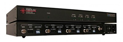 Pure Digital Fiberlink 4 Channel Video/8 Channel Audio Multiplexer/Receiver Sets