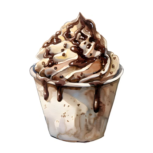 Ice Cream Self Adhesive Vinyl Sticker