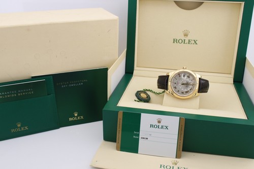 Rolex 2018 Sky-Dweller 18k Gelbgold Sundust Dial 42mm Uhr 326138 - Bild 12 von 13