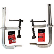 TCFF082400HD XTRweld 08 in Clamp, F, 2400 PSI, 3-P S-Pad, Steel Chrome XTRweld