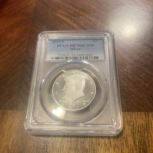 2019-S Silver Kennedy Half PR70DCAM PCGS Proof 70 Deep Cameo