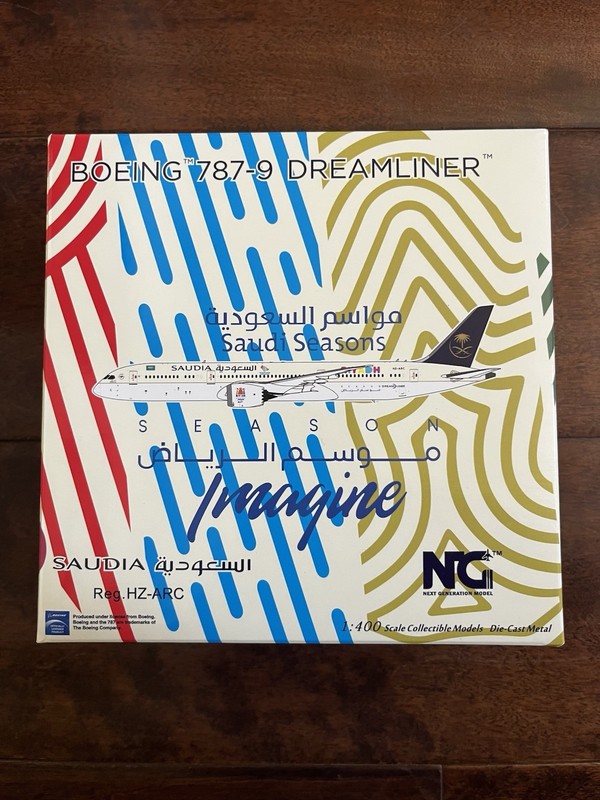 NG 1:400 Saudia “Saudi Seasons Livery “ Boeing 787-9 Dreamliner HZ-ARC