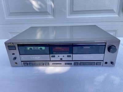 JVC TD-W307 Double Cassette Deck Dual Recorder Player TESTED. FREE