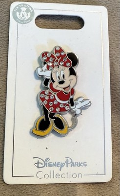 Disney Pins Classic Pose Jeweled Minnie Mouse NOC Rare