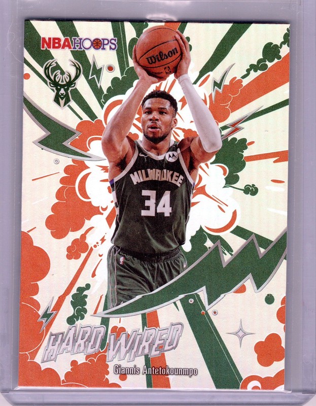2025-26 Topps NBA Hoops Basketball Giannis Antetokounmpo Hard Wired #HW-8 Bucks