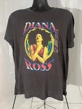 New With Tags Diana Ross Womens Fitted T-shirt Sixe XXL Black