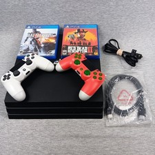 Sony PlayStation 4 Pro 1TB Console Black | 2 Controllers 2 Games