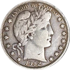1912-P Barber Half Dollar