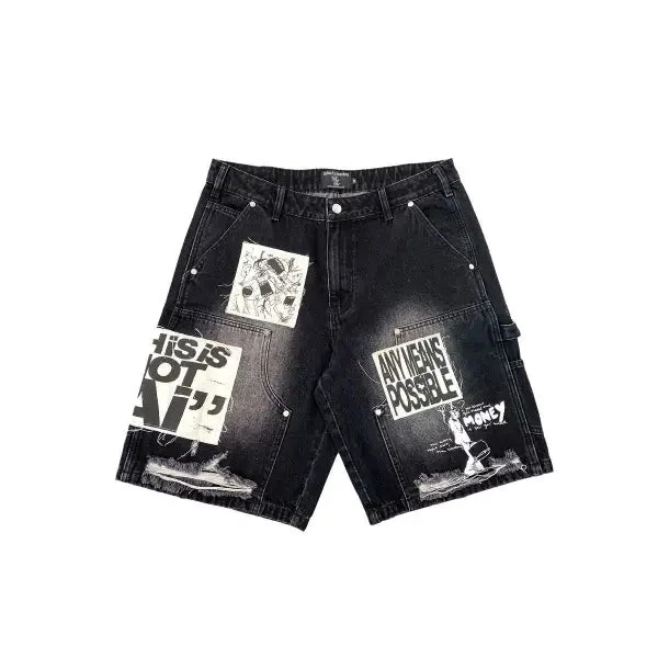 Mixed Emotion AI denim shorts
Opens in a new window or tab