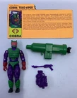 1991 G.I. Joe Cobra Toxo Viper  Complete Figure w/ File Card AS PICTURED  (H)