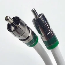 CUSTOM MADE TO ORDER - RCA Audio Cable, Solid Copper Core 18AWG, 1ft to 200ft