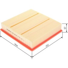 Bosch 1 457 433 571 Luftfilter für OPEL OMEGA B V94 Staubpartikelfilter