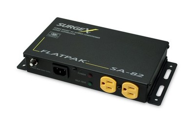 SurgeX SA-82 Flatpak Surge Protector Flat Panel TVs Digital Displays Projectors