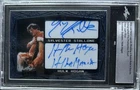 2024 Leaf Metal Sylvester Stallone Hulk Hogan Dual Auto Pre-Production Proof 1/1