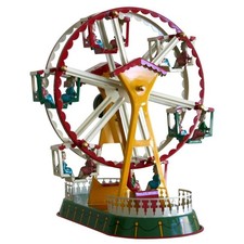 German Tin Ferris Wheel Toy  Wind-Up Collectible  8.75" Tall