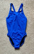 NWT Nike Hydrastrong Women's Fastback One Piece Swimsuit Cobalt Blue Size 34/8